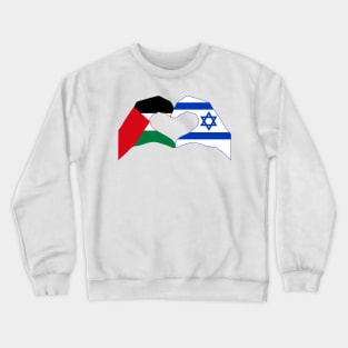 We Heart Palestine & Israel Patriot Series Crewneck Sweatshirt